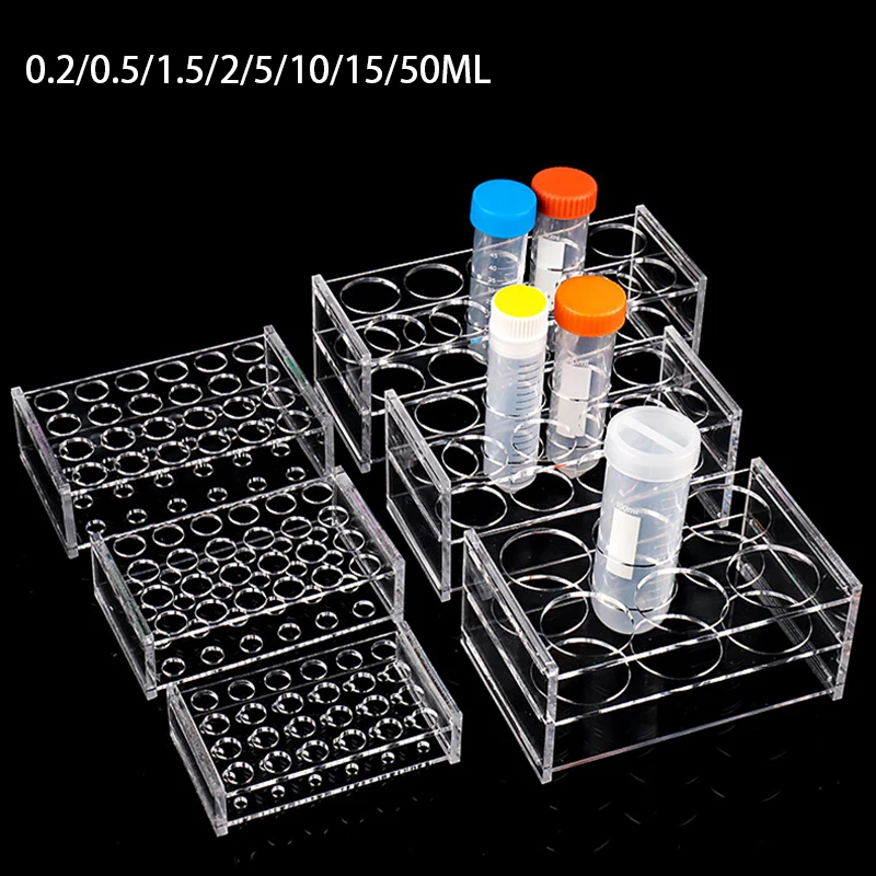 Lab Equipment - 0.2ML/0.5ML/1.5ML/2ML/10ML/15ML/50ML 테스트 튜브 랙 테스트 튜브