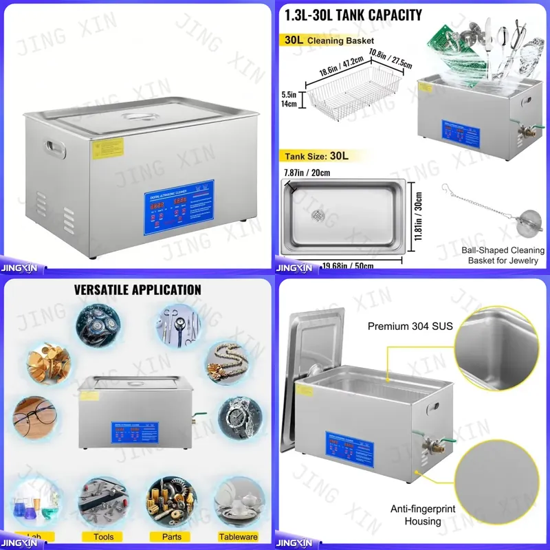 Ultrasonic Cleaner 30L Industrial - 디지털 초음파 세척기 1.3L~30L 맞춤 제작,