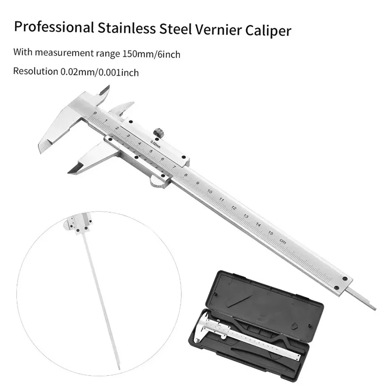 Digital Caliper 150Mm Stainless Steel - 전문 스테인레스 스틸 버니어 캘리퍼스 게이지