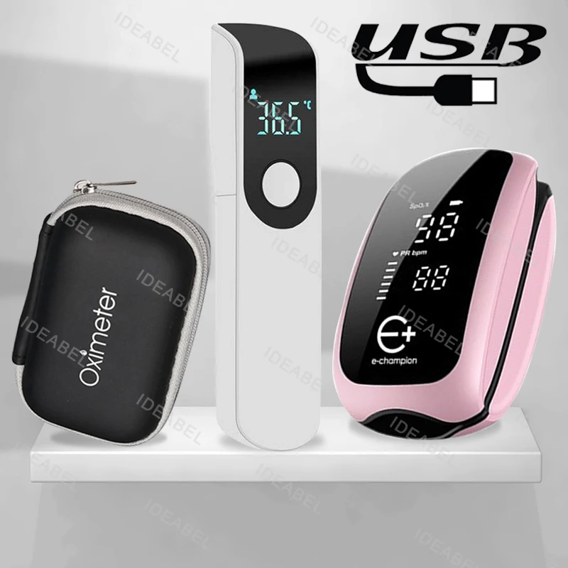 Pulse Oximeter Fingertip Rechargeable - 충전식 의료용 산소포화도 측정기 스트랩 끈