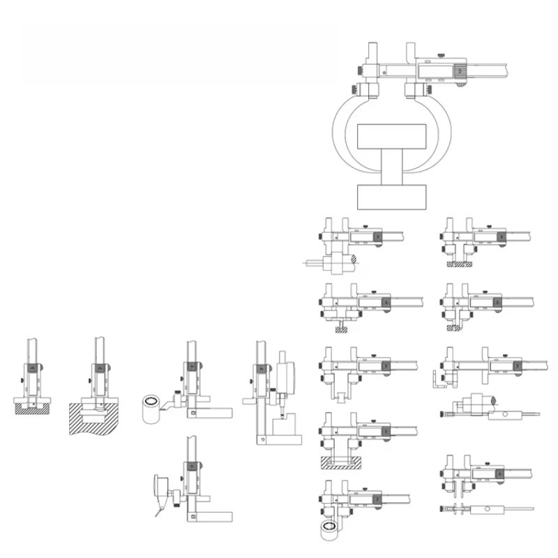 Digital Caliper 150Mm Stainless Steel - 다스콰 스테인리스 스틸 다기능 유니버설 교체형