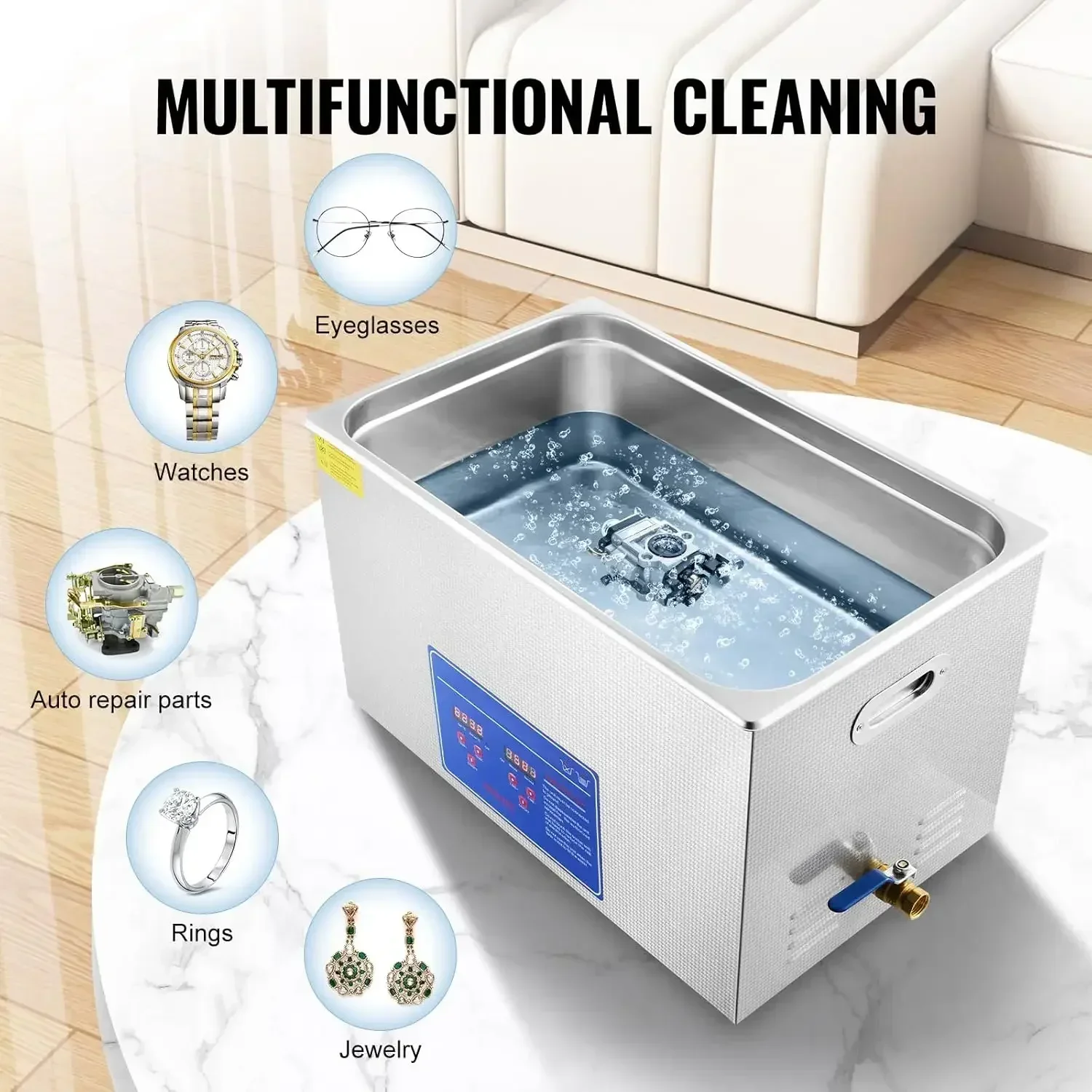 Ultrasonic Cleaner 30L Industrial - 한정 수량! ]초음파 전문 세척기, 디지털