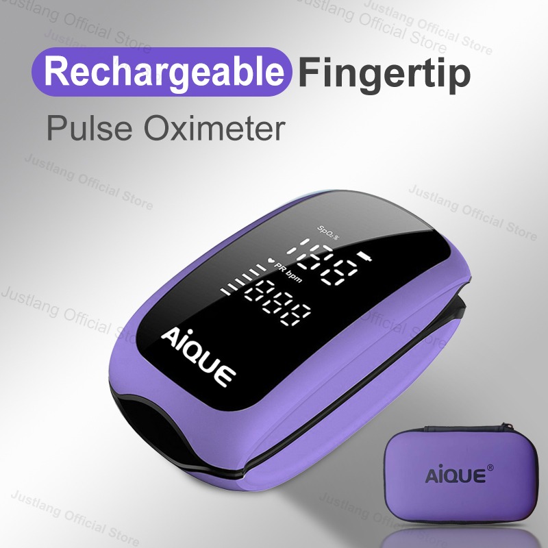 AiQUE 보라색 충전식 산소 농도계 의료 스트랩 끈  - Pulse Oximeter Fingertip Rechargeable 리뷰 및 가격