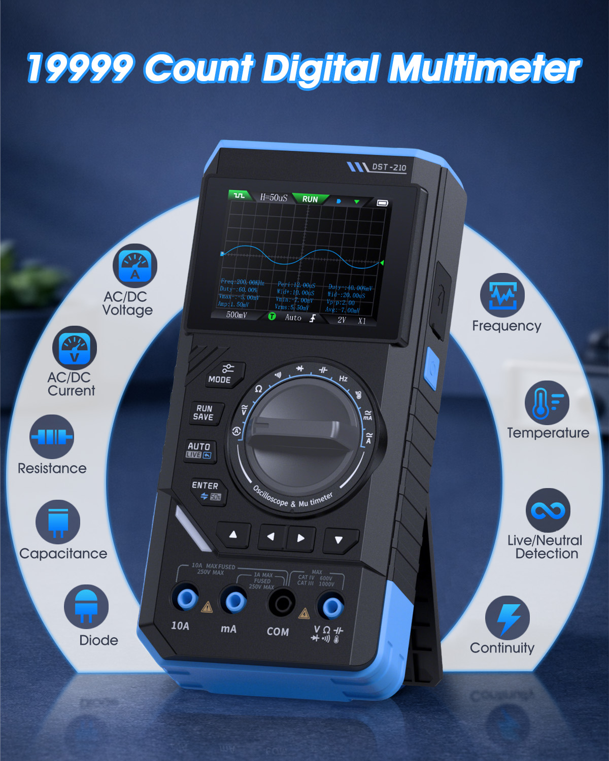 FNIRSI DST-210 3-in-1 휴대용 오실로스 - Fnirsi Digital Oscilloscope Handheld 리뷰 및 가격
